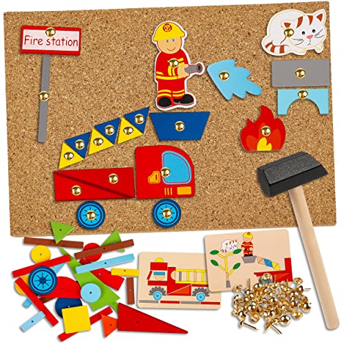 alles-meine.de GmbH Hammerspiel - 176 Teile Feuerwehr & Feuerwehrstation/für Kinder - Klopfspiel Nagelspiel - Hämmerchenspiel - Holz bunt Nagel Hammer - Hämmerchen mit Korkpl.. alles-meine.de GmbH Hammerspiel - 176 Teile Feuerwehr & Feuerwehrstation/für Kinder - Klopfspiel Nagelspiel - Hämmerchenspiel - Holz bunt Nagel Hammer - Hämmerchen mit Korkpl.. von alles-meine.de GmbH