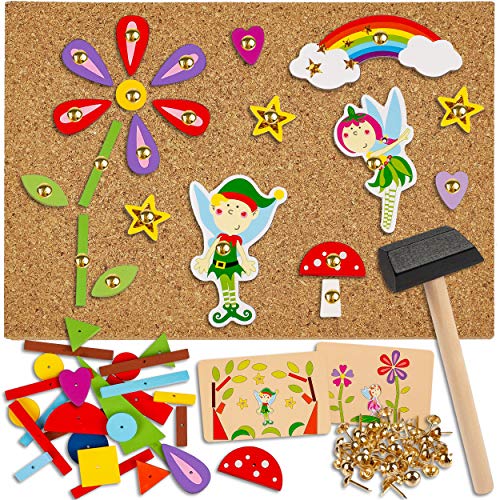 alles-meine.de GmbH Hammerspiel - 180 Teile Feen - Pilze & Blumen/für Kinder - Klopfspiel Nagelspiel - Hämmerchenspiel - Holz bunt Nagel Hammer - Hämmerchen mit Korkplatte & .. alles-meine.de GmbH Hammerspiel - 180 Teile Feen - Pilze & Blumen/für Kinder - Klopfspiel Nagelspiel - Hämmerchenspiel - Holz bunt Nagel Hammer - Hämmerchen mit Korkplatte & .. von alles-meine.de GmbH