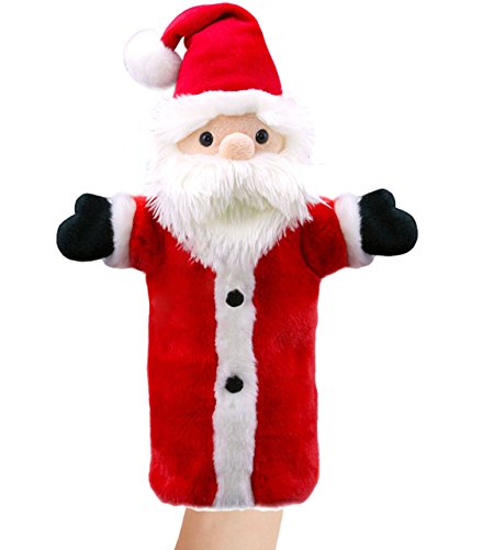 Handpuppe/Handspielpuppe - Weihnachtsmann - Santa Claus - Arme beweglich - superweich - Handpuppen Kasperletheater - Stofftier/Weihnachten/Nikolaus .. von alles-meine.de GmbH