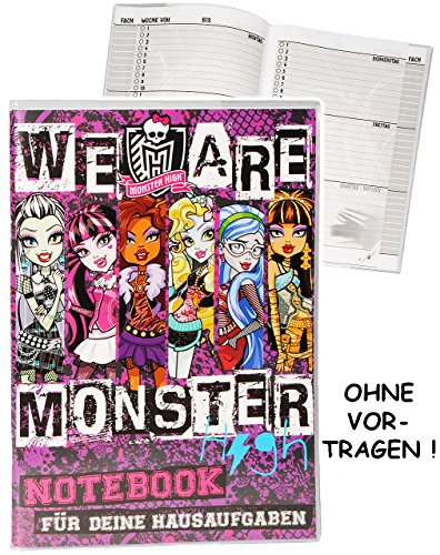 alles-meine.de GmbH Hausaufgabenheft - Monster High - schaurig schräg - für Faule - ohne Vortragen der Stunden ! - Schule - incl. Schutzhülle & bunten Seiten - für Mädchen / .. alles-meine.de GmbH Hausaufgabenheft - Monster High - schaurig schräg - für Faule - ohne Vortragen der Stunden ! - Schule - incl. Schutzhülle & bunten Seiten - für Mädchen / .. von alles-meine.de GmbH
