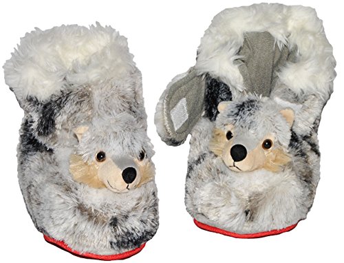 alles-meine.de GmbH Hausschuh Hund Husky - SUPERWARM - Gr. 36-37 - gefütterter Plüschhausschuh/Boots/Hüttenstiefel - Hausstiefel Stiefel warm Tier Tiere/für Kinder Größe .. von alles-meine.de GmbH