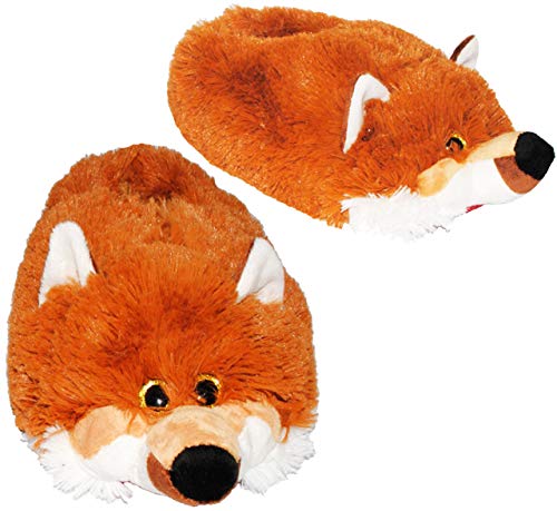 alles-meine.de GmbH Hausschuhe/Pantoffel - Fuchs - Größe Gr. 43-44 - 45-46 - 47-48__ schön warm__ Plüschhausschuh/Tier - Tiere - für Kinder & Erwachsene - ABS Soh.. von alles-meine.de GmbH