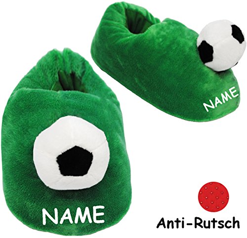 alles-meine.de GmbH Hausschuhe/Pantoffel - Fussball - incl. Name - Größe Gr. 43-44 - 45-46 - 47-48__ schön warm__ Plüschhausschuh/grün - für Kinder & Erwachsene -.. alles-meine.de GmbH Hausschuhe/Pantoffel - Fussball - incl. Name - Größe Gr. 43-44 - 45-46 - 47-48__ schön warm__ Plüschhausschuh/grün - für Kinder & Erwachsene -.. von alles-meine.de GmbH