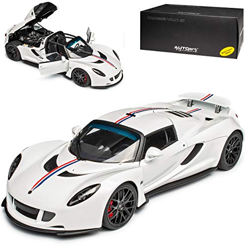 alles-meine.de GmbH Hennessey Venom GT Spyder Weiss mit Streifen Basis Lotus Elise S3 Ab 2010 75404 1/18 Auto*Art Modell Auto mit individiuellem Wunschkennzeichen alles-meine.de GmbH Hennessey Venom GT Spyder Weiss mit Streifen Basis Lotus Elise S3 Ab 2010 75404 1/18 Auto*Art Modell Auto mit individiuellem Wunschkennzeichen von alles-meine.de GmbH