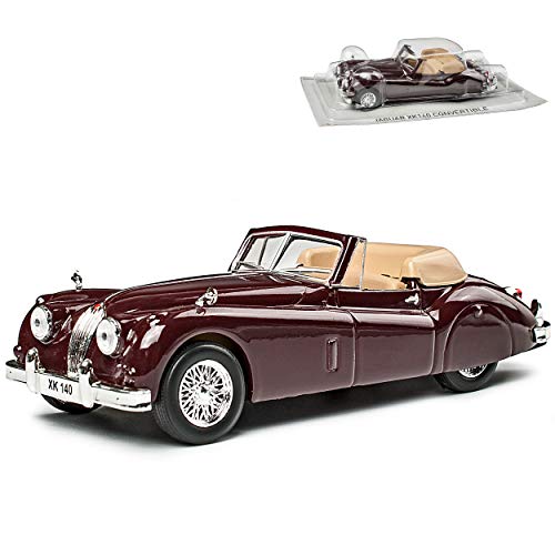 alles-meine.de GmbH Jaguar XK140 Cabrio Rot Braun 1954-1957 1/43 Modellcarsonline Modell Auto Modellcarsonline Modell Auto von alles-meine.de GmbH