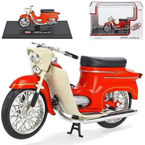 alles-meine.de GmbH Jawa 50 Type 20 Rot Beige 1967 1/18 Abrex Modell Motorrad mit individiuellem Wunschkennzeichen alles-meine.de GmbH Jawa 50 Type 20 Rot Beige 1967 1/18 Abrex Modell Motorrad mit individiuellem Wunschkennzeichen von alles-meine.de GmbH