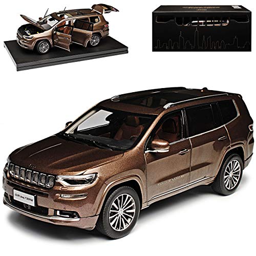 alles-meine.de GmbH Jeep Commander 4x4 SUV Braun ab 2018 1/18 PA*u*d*i Modell Auto mit individiuellem Wunschkennzeichen von alles-meine.de GmbH