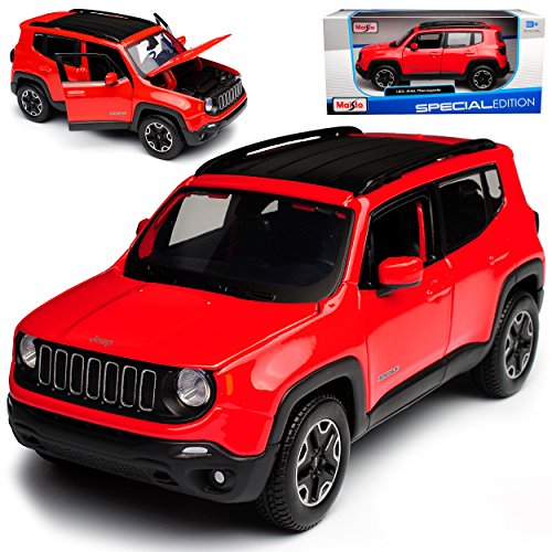 alles-meine.de GmbH Jeep Renegade SUV Rot Ab 2014 1/24 Modell Auto von alles-meine.de GmbH