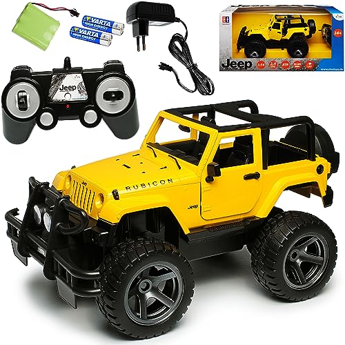 alles-meine.de GmbH Jeep Wrangler JT Rubicon Gelb Ab 2019 - Komplettset mit Akku - 2,4 GHz RC Funkauto - mit Beleuchtung - sofort startklar - 1/14 Modell Auto alles-meine.de GmbH Jeep Wrangler JT Rubicon Gelb Ab 2019 - Komplettset mit Akku - 2,4 GHz RC Funkauto - mit Beleuchtung - sofort startklar - 1/14 Modell Auto von alles-meine.de GmbH