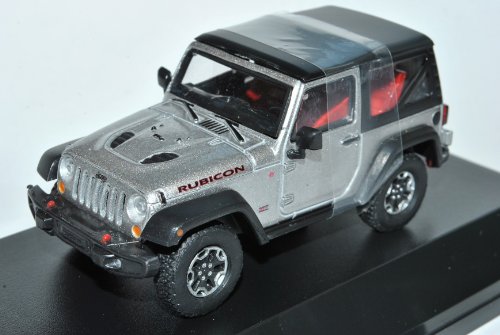 alles-meine.de GmbH Jep Wrangler Rubicon Mit Soft Top Silber 10th Geburtstag Ab 2012 1/43 Greenlight Modell Auto mit individiuellem Wunschkennzeichen von alles-meine.de GmbH