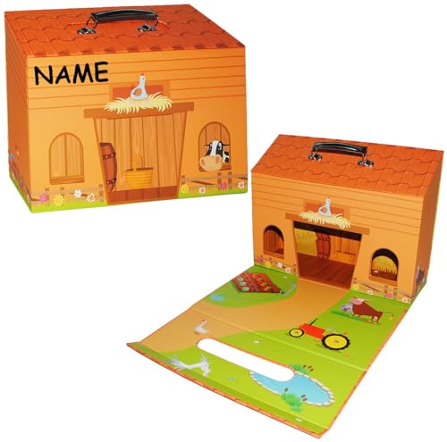 alles-meine.de GmbH Kinderkoffer - Bauernhof/Stall - incl. Name - zum Spielen - Pappkoffer - Puppenkoffer Koffer Kinder - Pappe Karton - Spielekoffer - groß - ideal für SPI.. alles-meine.de GmbH Kinderkoffer - Bauernhof/Stall - incl. Name - zum Spielen - Pappkoffer - Puppenkoffer Koffer Kinder - Pappe Karton - Spielekoffer - groß - ideal für SPI.. von alles-meine.de GmbH