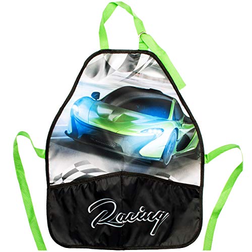 alles-meine.de GmbH Kinderschürze/Schürze - Auto - Sportwagen/Rennwagen - größenverstellbar - mit 2 Taschen - mitwachsend - universal/beschichtet & wasserdicht - für Jungen.. von alles-meine.de GmbH