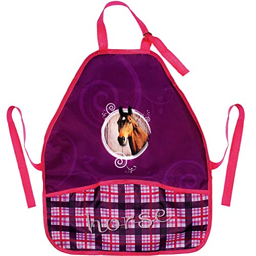 alles-meine.de GmbH Kinderschürze/Schürze - Pferd - Pferdemotiv - größenverstellbar - mit 2 Taschen - mitwachsend - universal/beschichtet & wasserdicht - für Mädchen - malen .. von alles-meine.de GmbH