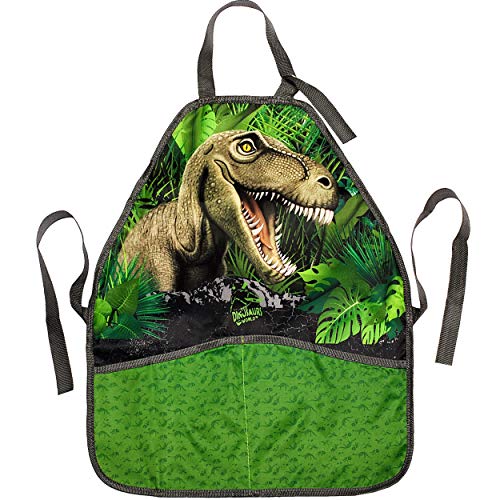 alles-meine.de GmbH Kinderschürze/Schürze - Dinosaurier - Dino/Tyrannosaurus Rex - größenverstellbar - mit 2 Taschen - mitwachsend - universal/beschichtet & wasserdicht - f.. von alles-meine.de GmbH