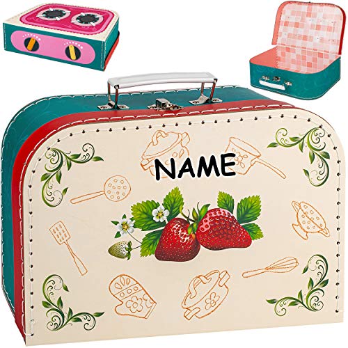 alles-meine.de GmbH Koffer/Kinderkoffer - Motivwahl - GROß - süße Erdbeere & Kochfeld - inkl. Name - 29 cm - ideal für Spielzeug und als Geldgeschenk - Pappkoffer - Puppenkoffe.. alles-meine.de GmbH Koffer/Kinderkoffer - Motivwahl - GROß - süße Erdbeere & Kochfeld - inkl. Name - 29 cm - ideal für Spielzeug und als Geldgeschenk - Pappkoffer - Puppenkoffe.. von alles-meine.de GmbH