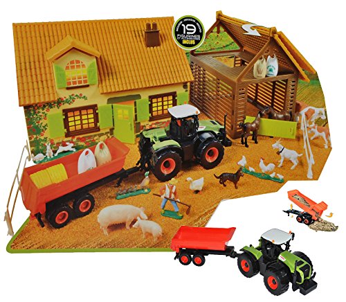 alles-meine.de GmbH Komplettset: XL Bauernhof/Pferdestall mit Stall + Traktor mit Tiere + Zubehör - 1/43 - für Kinder Pferd zum Spielen + Bauen aus Plastik/Kunststoff - Gestü.. alles-meine.de GmbH Komplettset: XL Bauernhof/Pferdestall mit Stall + Traktor mit Tiere + Zubehör - 1/43 - für Kinder Pferd zum Spielen + Bauen aus Plastik/Kunststoff - Gestü.. von alles-meine.de GmbH