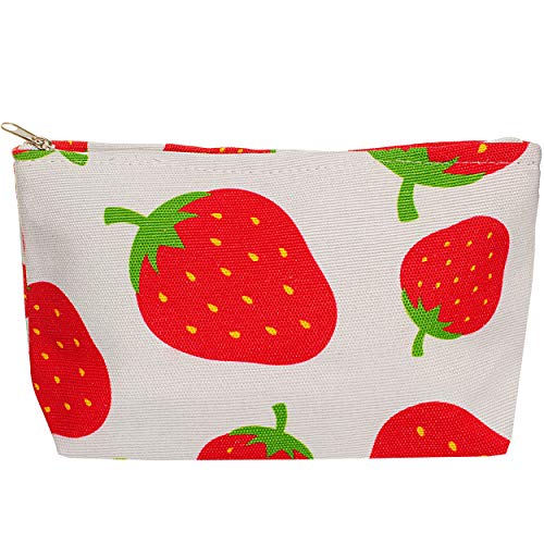 alles-meine.de GmbH Kosmetiktasche/Waschtasche - Erdbeere - Kulturbeutel/Schminktasche - Kulturtasche - Kosmetiktäschchen - kleine Reisetasche/Stiftetasche - Erwachsene - D.. von alles-meine.de GmbH