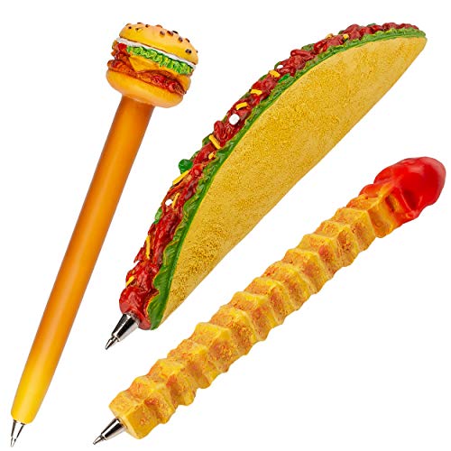 alles-meine.de GmbH Kugelschreiber - Kuli - Stift - als Döner/Pommes/Hamburger - aus Kunstharz/Polystone - 17 cm - für Kinder & Erwachsene - Schule - Büro - lustig witzig -.. von alles-meine.de GmbH