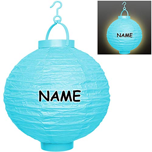 alles-meine.de GmbH LED Licht - Papier Laterne/Lampion - blau/türkis - Batterie betrieben - inkl. Name - kabellos - Papierlaterne/Laternen/Lampions Papier Lampenschirm - .. alles-meine.de GmbH LED Licht - Papier Laterne/Lampion - blau/türkis - Batterie betrieben - inkl. Name - kabellos - Papierlaterne/Laternen/Lampions Papier Lampenschirm - .. von alles-meine.de GmbH