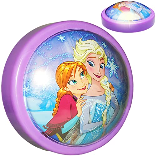 LED Nachtlicht - Disney die Eiskönigin - Frozen - lila/violett - Batterie betrieben - magisches Licht & Schlummerlicht - zum Drücken - Touch - Baby/Wa.. von alles-meine.de GmbH