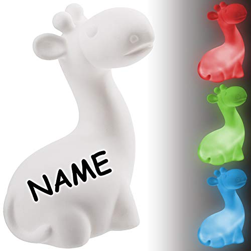 alles-meine.de GmbH LED Nachtlicht - Giraffe - Farbwechsel - inkl. Name - Batterie betrieben - Schlummerlicht/magisches Licht - zum Drücken - Baby/SCHNURLOS & Kabellos - mit .. alles-meine.de GmbH LED Nachtlicht - Giraffe - Farbwechsel - inkl. Name - Batterie betrieben - Schlummerlicht/magisches Licht - zum Drücken - Baby/SCHNURLOS & Kabellos - mit .. von alles-meine.de GmbH