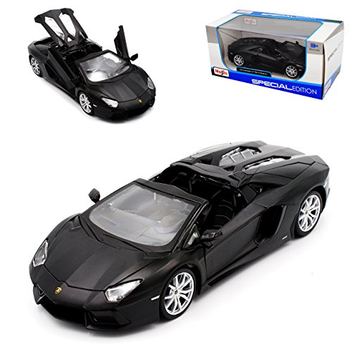 alles-meine.de GmbH Lamborgihini Aventador LP700-4 Roadster Matt Schwarz 1/24 Modell Auto mit individiuellem Wunschkennzeichen alles-meine.de GmbH Lamborgihini Aventador LP700-4 Roadster Matt Schwarz 1/24 Modell Auto mit individiuellem Wunschkennzeichen von alles-meine.de GmbH