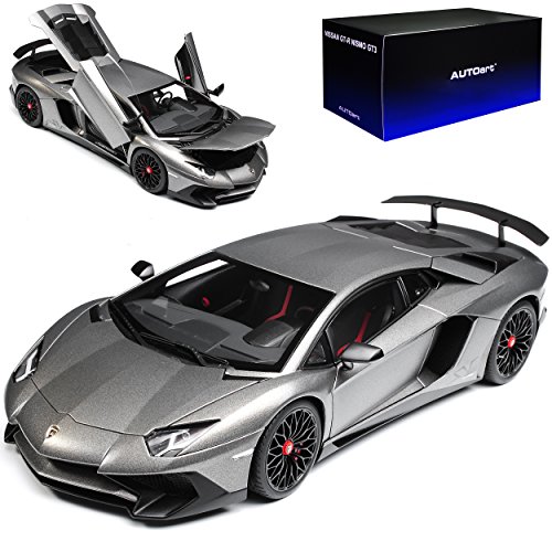 alles-meine.de GmbH Lamborgihini Aventador LP750-4 SV Superveloce Coupe Grau 74554 1/18 AutoArt Modell Auto mit individiuellem Wunschkennzeichen von alles-meine.de GmbH