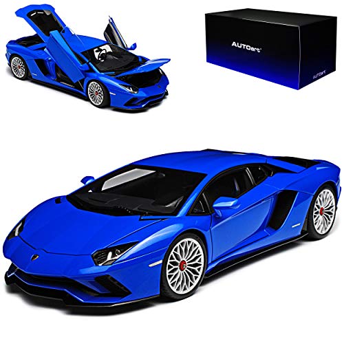 alles-meine.de GmbH Lamborgihini Aventador S Coupe Blau 2017 79134 1/18 Auto*Art Modell Auto mit individiuellem Wunschkennzeichen von alles-meine.de GmbH