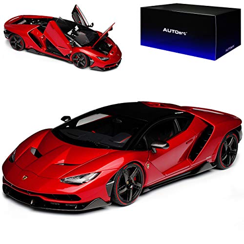alles-meine.de GmbH Lamborgihini Centenario LP770-4 Coupe Rot mit Schwarz 79112 1/18 AutoArt Modell Auto mit individiuellem Wunschkennzeichen von alles-meine.de GmbH