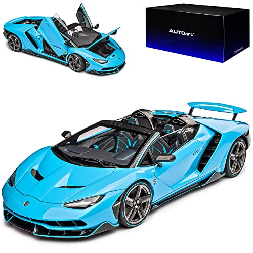 alles-meine.de GmbH Lamborgihini Centenario Roadster Cabrio Blau 2016-2018 79206 1/18 AutoArt Modell Auto mit individiuellem Wunschkennzeichen von alles-meine.de GmbH
