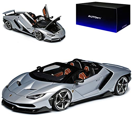 alles-meine.de GmbH Lamborgihini Centenario Roadster Cabrio Silber 79116 1/18 AutoArt Modell Auto mit individiuellem Wunschkennzeichen von alles-meine.de GmbH