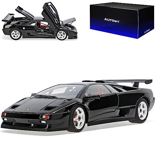 alles-meine.de GmbH Lamborgihini Diablo SV R Schwarz 1990-2001 79146 1/18 AutoArt Modell Auto mit individiuellem Wunschkennzeichen von alles-meine.de GmbH