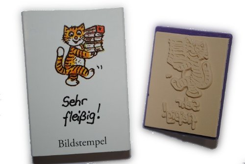 alles-meine.de GmbH Lehrerstempel Stempel Sehr fleißig ! Katze Bücher Tier, Pädagogikstempel alles-meine.de GmbH Lehrerstempel Stempel Sehr fleißig ! Katze Bücher Tier, Pädagogikstempel von alles-meine.de GmbH