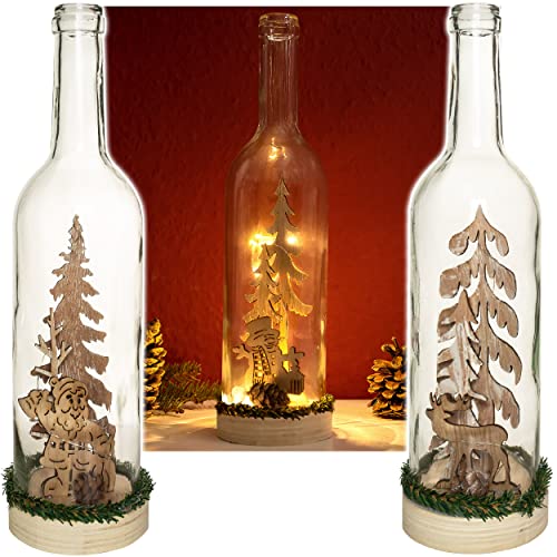 alles-meine.de GmbH Lichter Deko Verschiedene Artikel & Motive frei wählbar LICHT Dekoflasche - 5 Stück LED Weihnachten & Winter - 30 cm - Flasche - Weihnachtsflasche - LIC.. von alles-meine.de GmbH