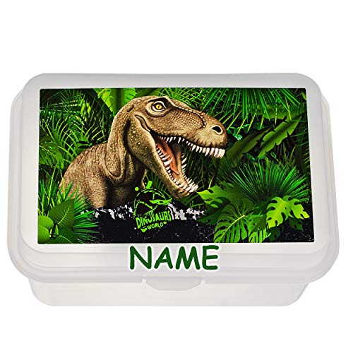 alles-meine.de GmbH Lunchbox/Brotdose - Dinosaurier/Tyrannosaurus Rex - inkl. Name - transparent & durchsichtig - Brotbüchse Küche Essen - für Mädchen & Jungen - Kinder Vespe.. alles-meine.de GmbH Lunchbox/Brotdose - Dinosaurier/Tyrannosaurus Rex - inkl. Name - transparent & durchsichtig - Brotbüchse Küche Essen - für Mädchen & Jungen - Kinder Vespe.. von alles-meine.de GmbH