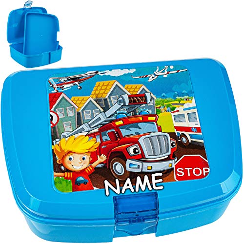 alles-meine.de GmbH Lunchbox/Brotdose - Feuerwehr & Auto - BPA frei - inkl. Name - mit extra Einsatz/Fächern - herausnehmbaren Fach - Brotbüchse Küche Essen - für Mädchen Jun.. alles-meine.de GmbH Lunchbox/Brotdose - Feuerwehr & Auto - BPA frei - inkl. Name - mit extra Einsatz/Fächern - herausnehmbaren Fach - Brotbüchse Küche Essen - für Mädchen Jun.. von alles-meine.de GmbH