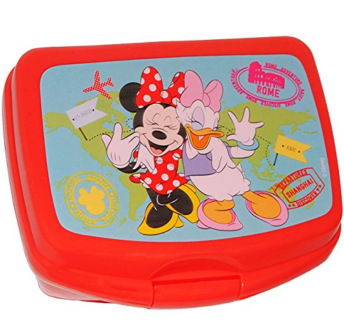 alles-meine.de GmbH Lunchbox/Brotdose - Minnie Mouse & Daisy - großes Fach - SUPERLEICHT - Brotbüchse Küche Essen - aus Kunststoff - für Mädchen - Kinder - Vesperdose - Bro.. von alles-meine.de GmbH