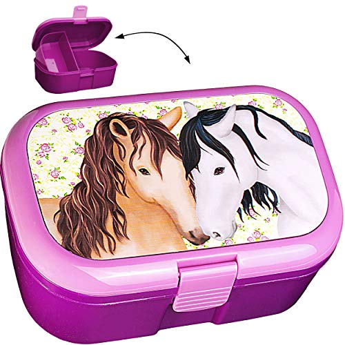 alles-meine.de GmbH Lunchbox/Brotdose - Pferde & Blumen - BPA frei - mit extra Einsatz/herausnehmbaren Fach - Brotbüchse Küche Essen - für Mädchen Pferd - Tiere Blüten Fr.. alles-meine.de GmbH Lunchbox/Brotdose - Pferde & Blumen - BPA frei - mit extra Einsatz/herausnehmbaren Fach - Brotbüchse Küche Essen - für Mädchen Pferd - Tiere Blüten Fr.. von alles-meine.de GmbH