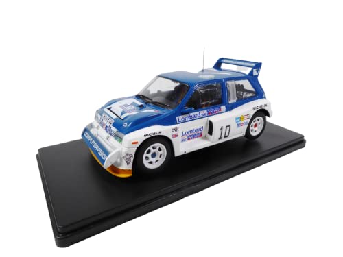 alles-meine.de GmbH MG Metro 6R4 Pond Arthur RAC Rally GB 1985 mit Sockel und Vitrine 1/24 Modell Auto mit individiuellem Wunschkennzeichen von alles-meine.de GmbH
