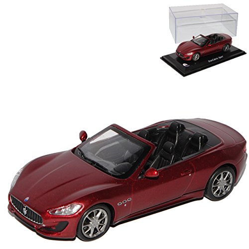 alles-meine.de GmbH Maserati Grancabrio Sport Dunkel Rot Ab 2010 1/43 Modellcarsonline Modell Auto mit individiuellem Wunschkennzeichen von alles-meine.de GmbH