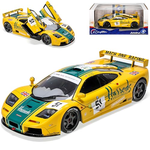 alles-meine.de GmbH McLaren F1 B*M*W GTR 24H Le Mans 1995 Gelb Grün Nr 51 1993-1997 1/18 Solido Modell Auto mit individiuellem Wunschkennzeichen alles-meine.de GmbH McLaren F1 B*M*W GTR 24H Le Mans 1995 Gelb Grün Nr 51 1993-1997 1/18 Solido Modell Auto mit individiuellem Wunschkennzeichen von alles-meine.de GmbH