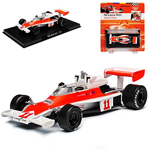 alles-meine.de GmbH McLaren M23 James Hunt Weltmeister 1976 Formel 1 1/43 Modellcarsonline Modell Auto mit individiuellem Wunschkennzeichen von alles-meine.de GmbH
