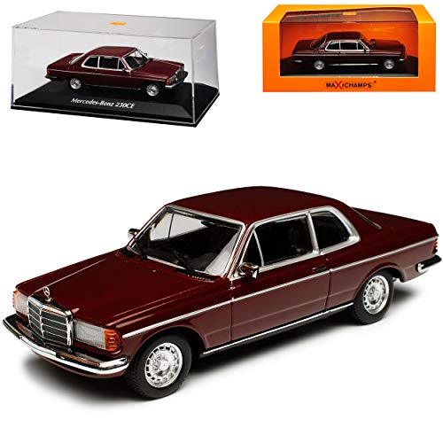 alles-meine.de GmbH Mercedes-B E-Klasse Coupe 230 CE C123 Dunkel Rot 1975-1986 1/43 Minichamps Maxichamps Modell Auto mit individiuellem Wunschkennzeichen von alles-meine.de GmbH