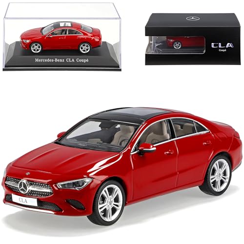 alles-meine.de GmbH Mercedes-B. CLA Coupe Limousine C118 Jupite Rot 2. Generation Ab 2019 1/43 Spark Modell Auto mit individiuellem Wunschkennzeichen von alles-meine.de GmbH