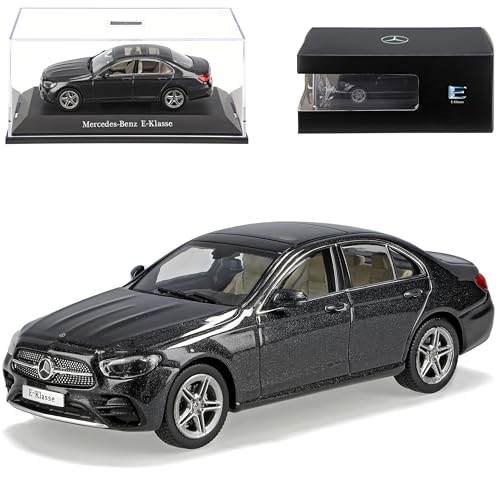 alles-meine.de GmbH Mercedes-B. E-Klasse W213 Limousine Graphit Grau Fast Schwarz Modell 2016-2023 Version ab Facelift 2020 1/43 i-Scale Modell Auto mit individiuellem Wunschkenn.. von alles-meine.de GmbH