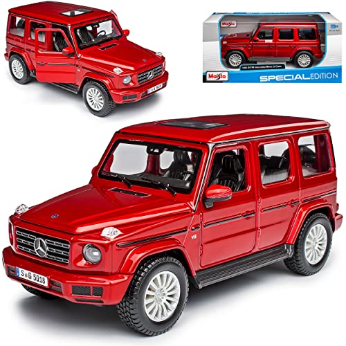 alles-meine.de GmbH Mercedes-B. G-Klasse W463 Rot Neue Generation Ab 2018 1/24 Modell Auto mit individiuellem Wunschkennzeichen von alles-meine.de GmbH