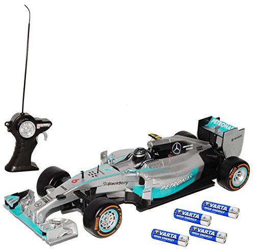 alles-meine.de GmbH Mercedes-Benz AMG F1 W05 Nico Rosberg Nr 6 Formel 1 2014 40 MHz RC Funkauto - inklusive Batterien - sofort startklar 1/24 Modell Auto von alles-meine.de GmbH