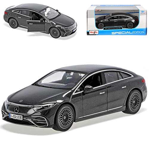 alles-meine.de GmbH Mercedes-B EQS V297 Limousine Grau Ab 2021 1/27 1/24 Modell Auto mit individiuellem Wunschkennzeichen von alles-meine.de GmbH