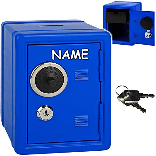alles-meine.de GmbH Metall - Spardose Tresor Schrank - kräftiges blau - inkl. Name - mit 2 Schlüssel & Zahlenschloss/Kombinationsschloss - Geldtresor - Geldsafe - aus Sparschra.. alles-meine.de GmbH Metall - Spardose Tresor Schrank - kräftiges blau - inkl. Name - mit 2 Schlüssel & Zahlenschloss/Kombinationsschloss - Geldtresor - Geldsafe - aus Sparschra.. von alles-meine.de GmbH