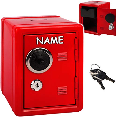 alles-meine.de GmbH Metall - Spardose Tresor Schrank - rot - inkl. Name - mit 2 Schlüssel & Zahlenschloss/Kombinationsschloss - Geldtresor - Geldsafe - aus Sparschrank - stabil.. alles-meine.de GmbH Metall - Spardose Tresor Schrank - rot - inkl. Name - mit 2 Schlüssel & Zahlenschloss/Kombinationsschloss - Geldtresor - Geldsafe - aus Sparschrank - stabil.. von alles-meine.de GmbH